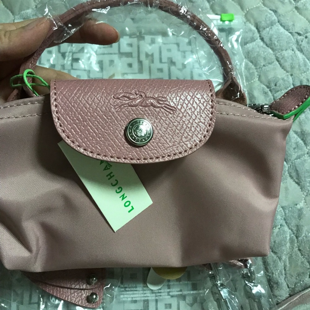 Longchamp Small Rose Pink Mini Top-Handle Bag